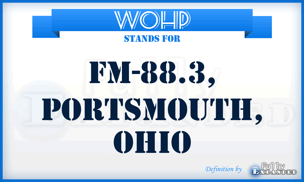 WOHP - FM-88.3, Portsmouth, Ohio