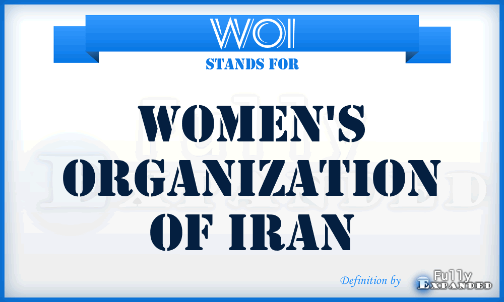 WOI - Women's Organization of Iran