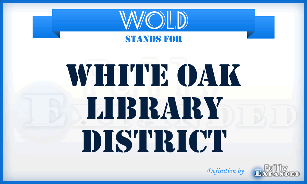 WOLD - White Oak Library District