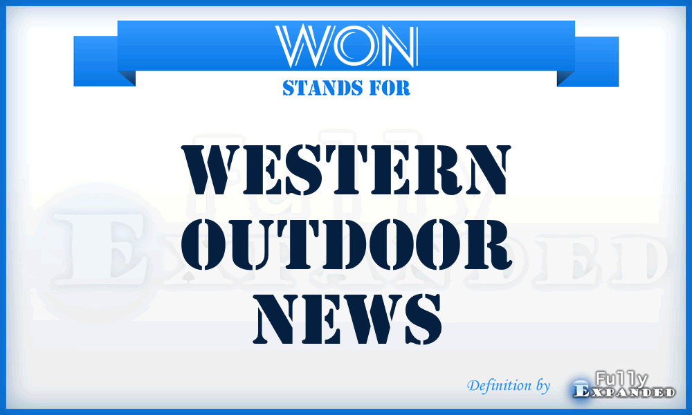 WON - Western Outdoor News