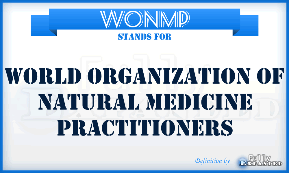 WONMP - World Organization of Natural Medicine Practitioners