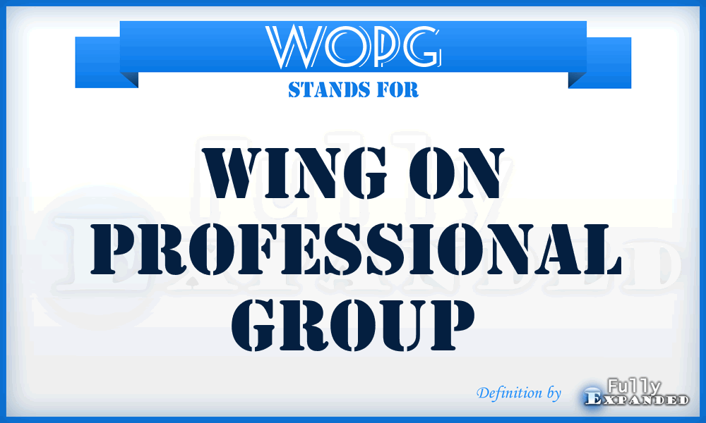 WOPG - Wing On Professional Group