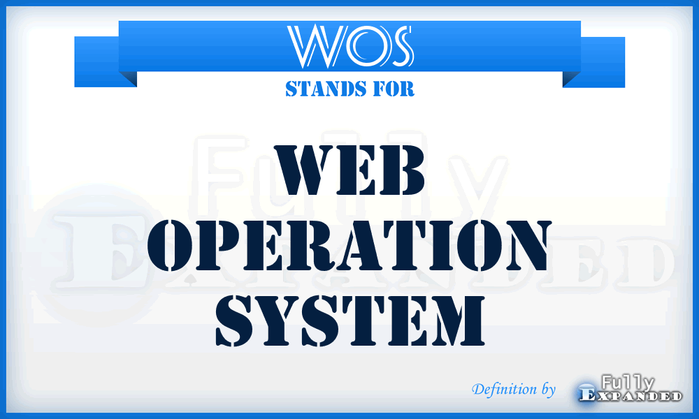 WOS - Web Operation System