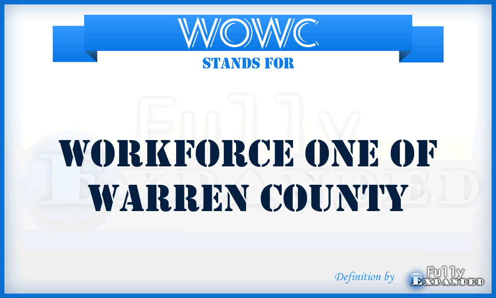 WOWC - Workforce One of Warren County