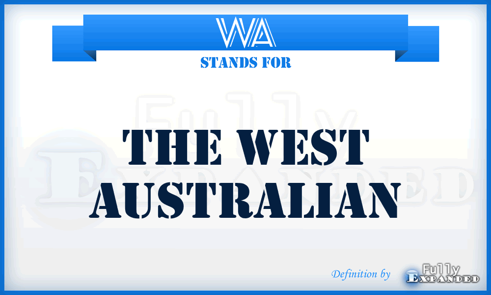 WA - The West Australian