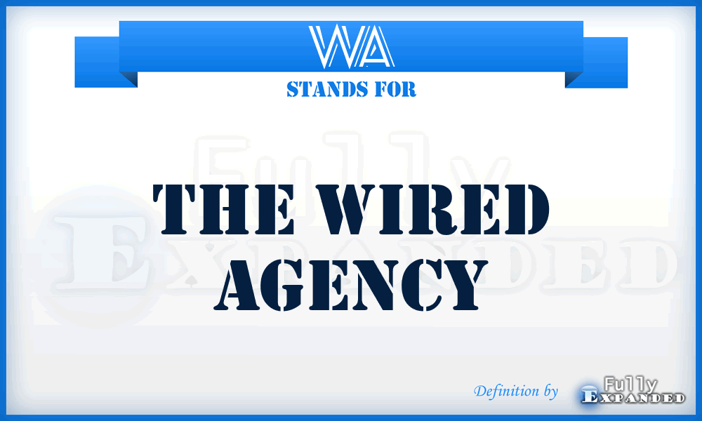 WA - The Wired Agency