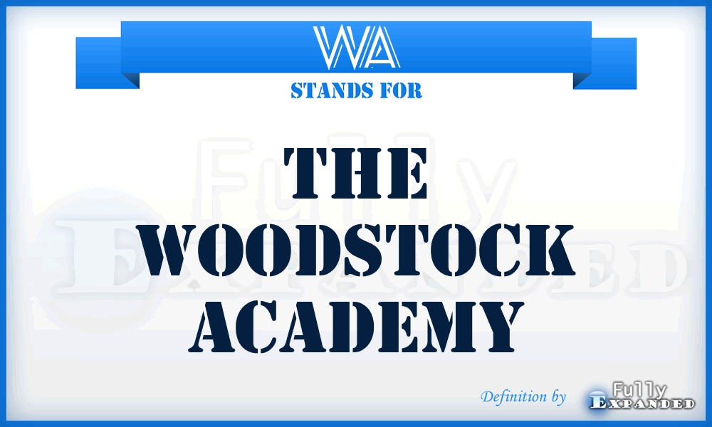 WA - The Woodstock Academy