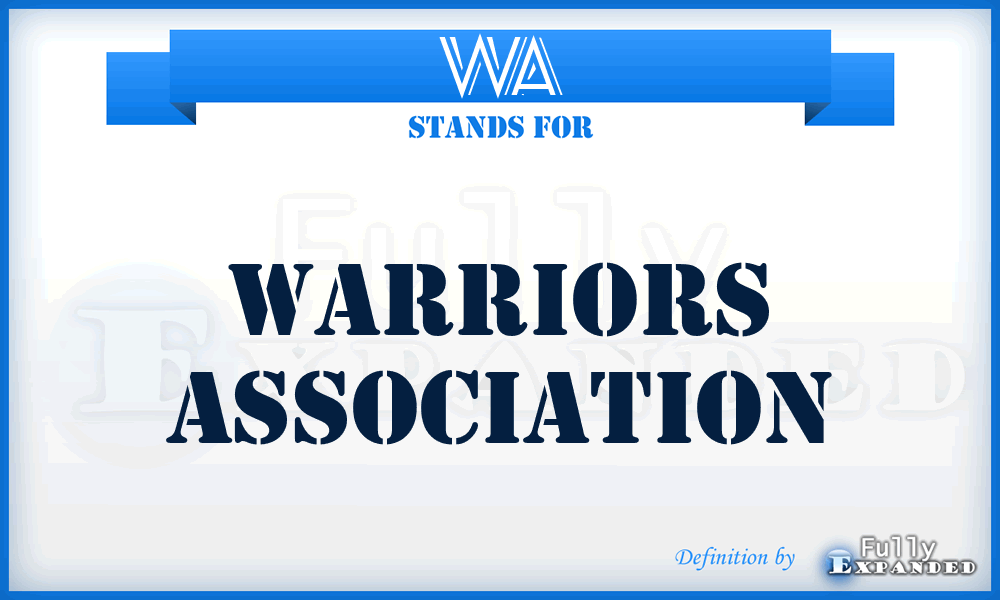 WA - Warriors Association