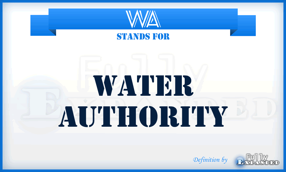 WA - Water Authority