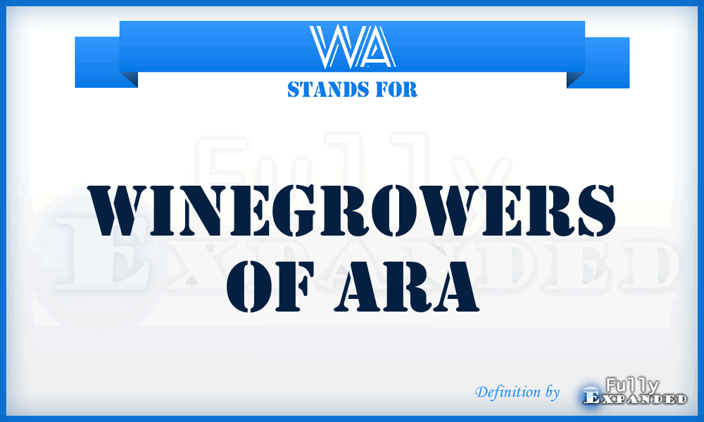 WA - Winegrowers of Ara