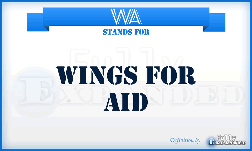 WA - Wings for Aid