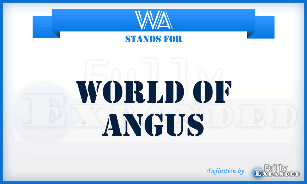 WA - World of Angus