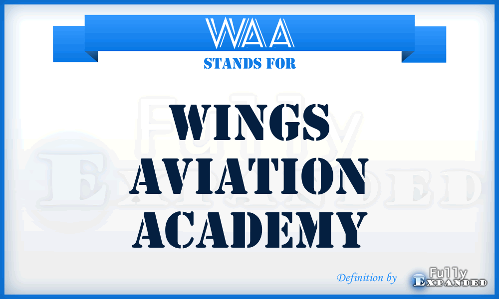 WAA - Wings Aviation Academy