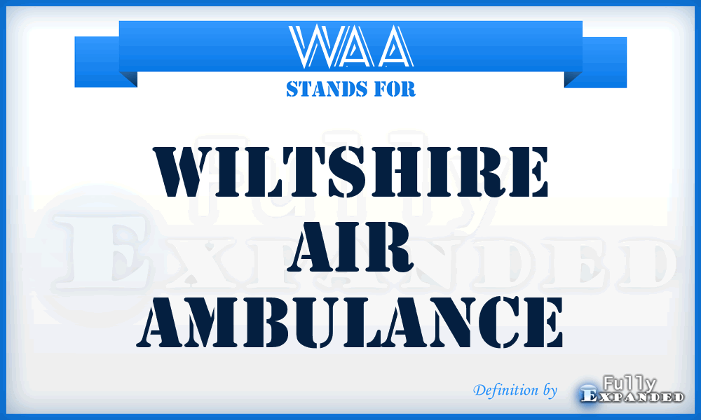 WAA - Wiltshire Air Ambulance