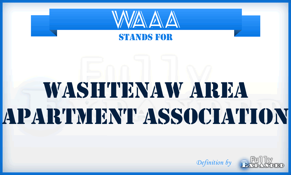WAAA - Washtenaw Area Apartment Association
