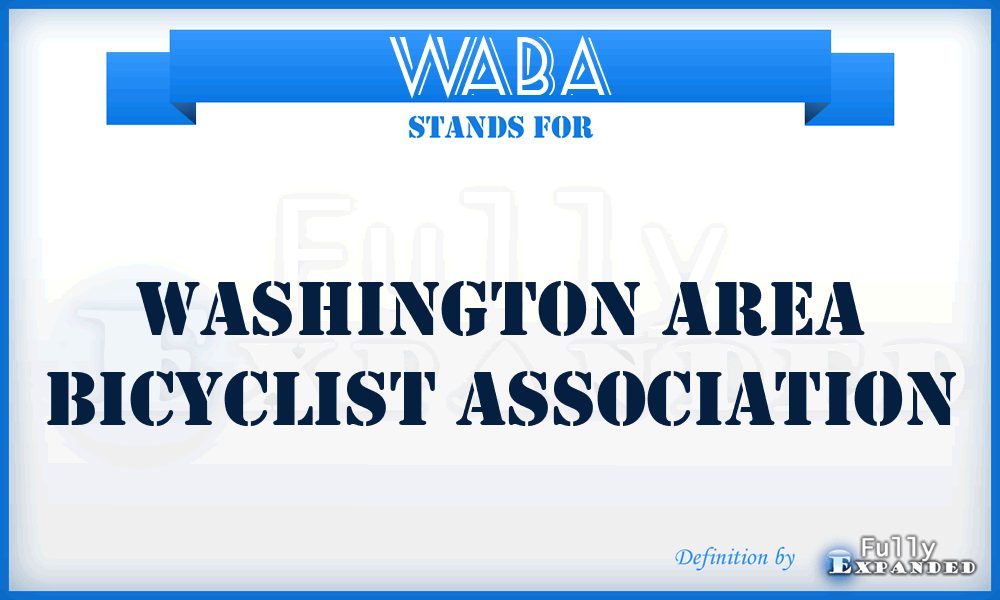 WABA - Washington Area Bicyclist Association