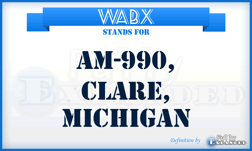 WABX - AM-990, Clare, Michigan