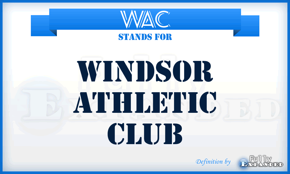 WAC - Windsor Athletic Club