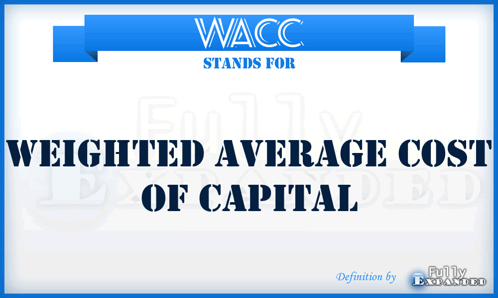 WACC - Weighted Average Cost of Capital