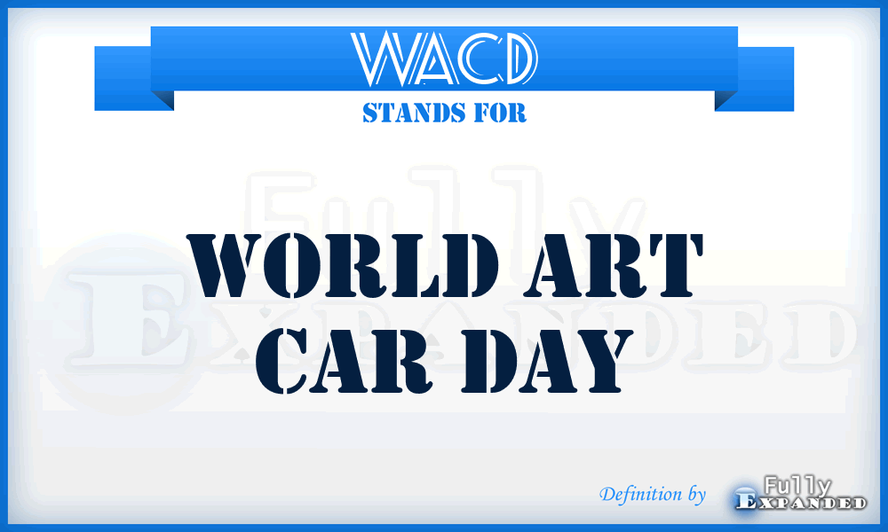 WACD - World Art Car Day