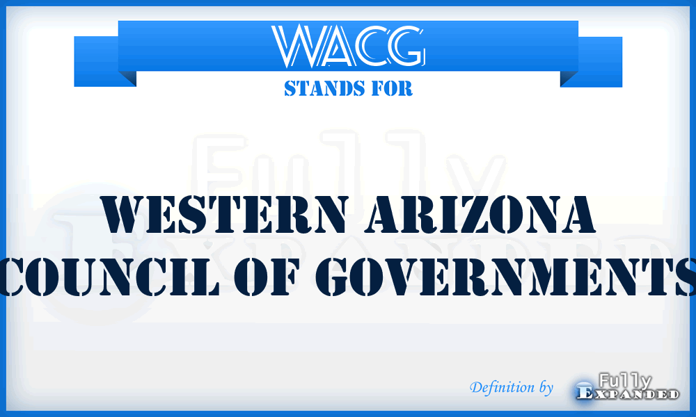 WACG - Western Arizona Council of Governments