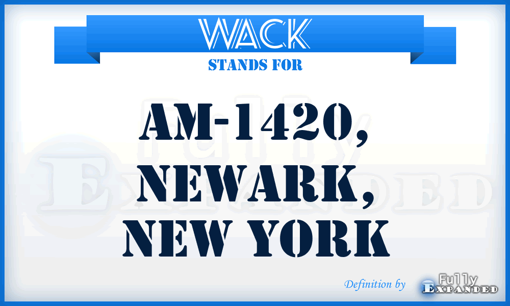 WACK - AM-1420, Newark, New York