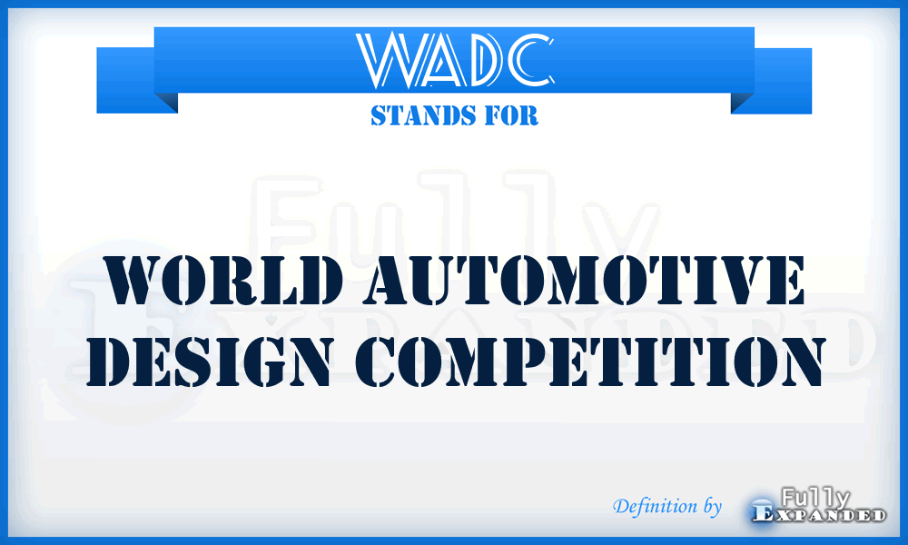WADC - World Automotive Design Competition