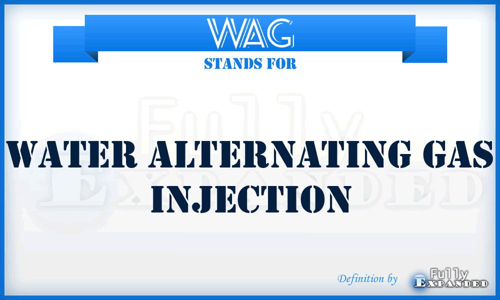 WAG - Water Alternating Gas injection