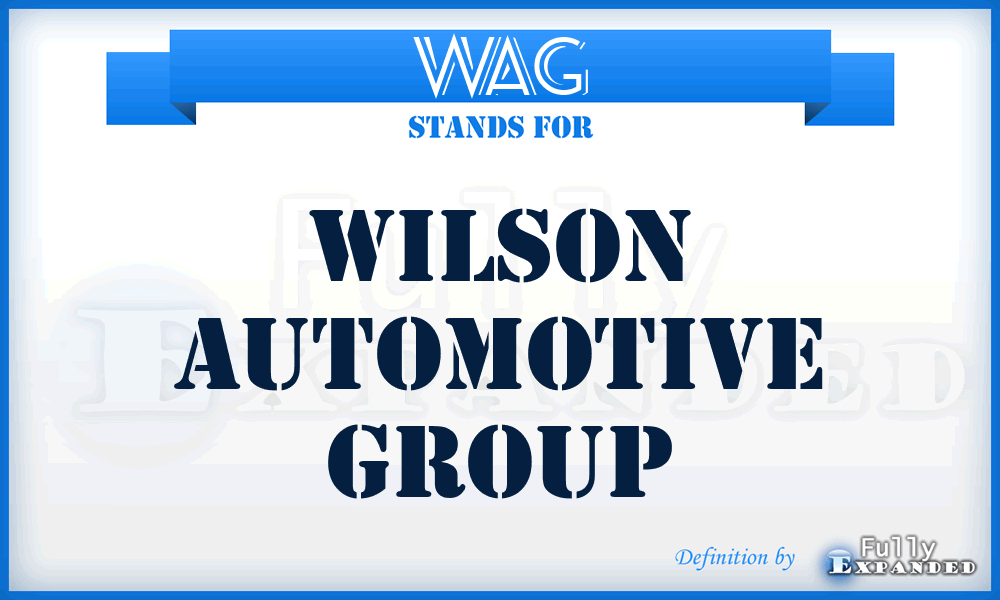 WAG - Wilson Automotive Group