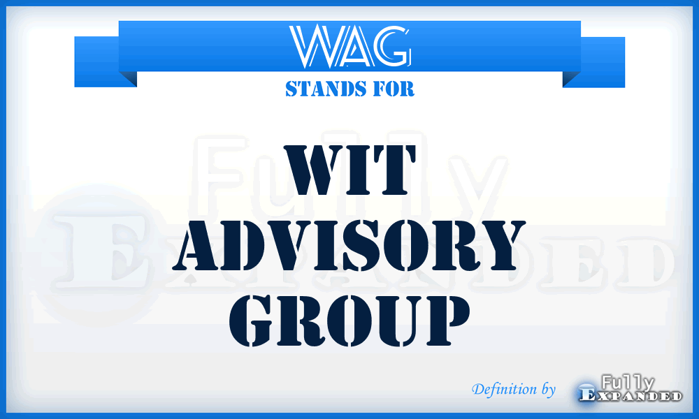 WAG - Wit Advisory Group