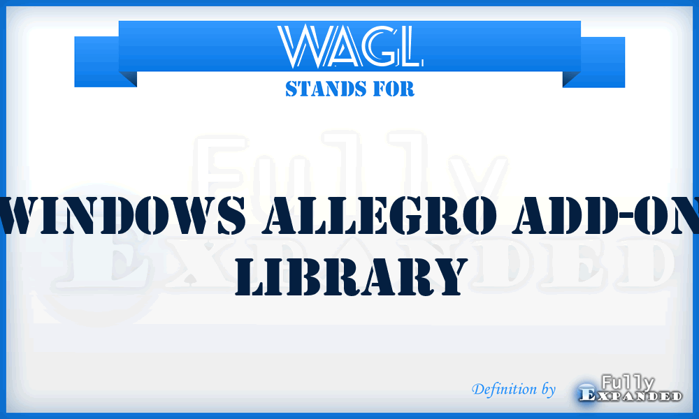 WAGL - Windows Allegro add-on Library