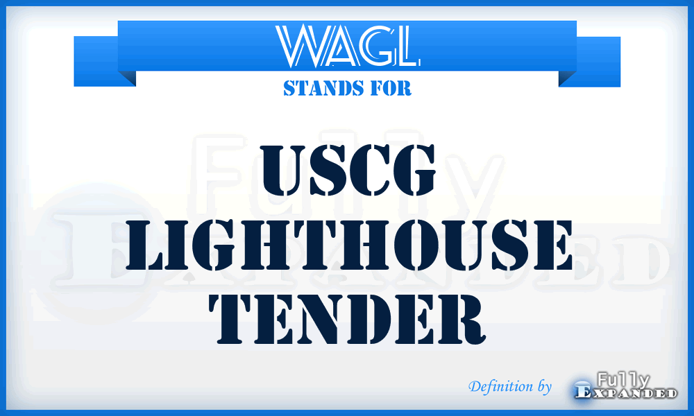 WAGL - USCG lighthouse tender