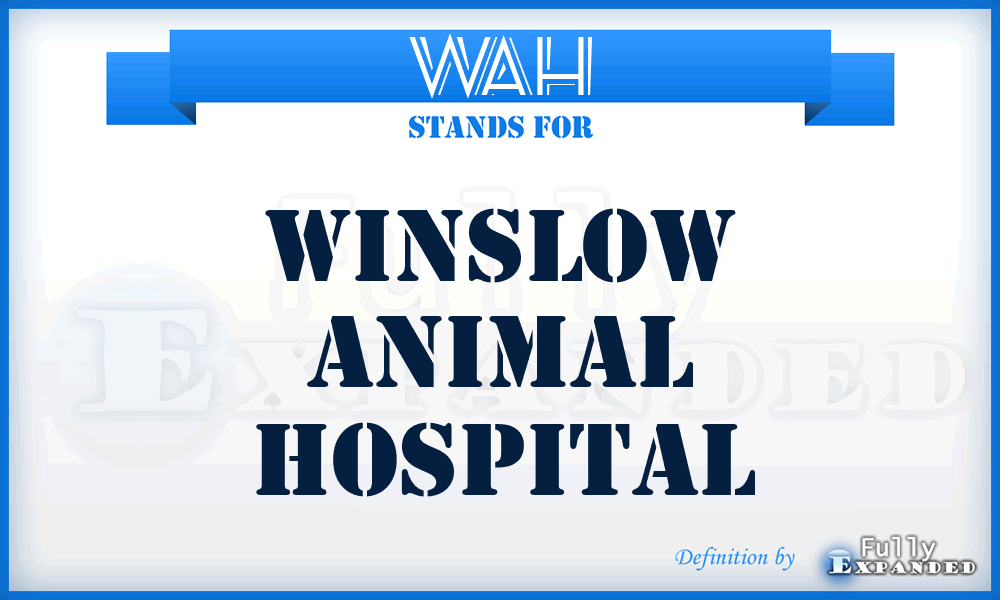 WAH - Winslow Animal Hospital