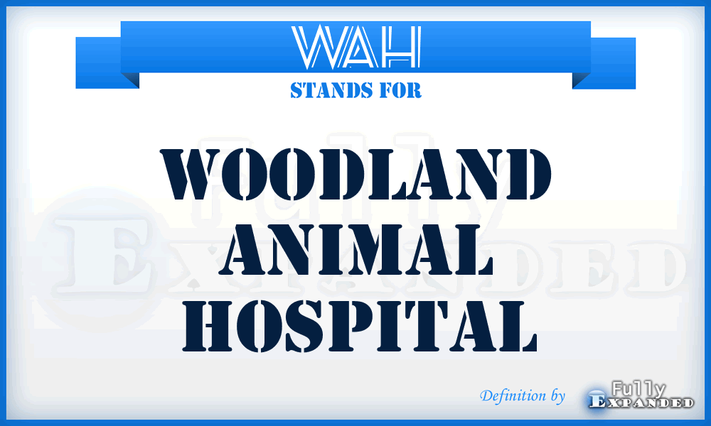 WAH - Woodland Animal Hospital