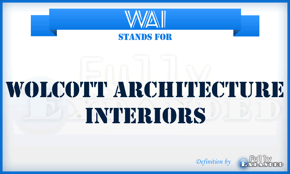 WAI - Wolcott Architecture Interiors