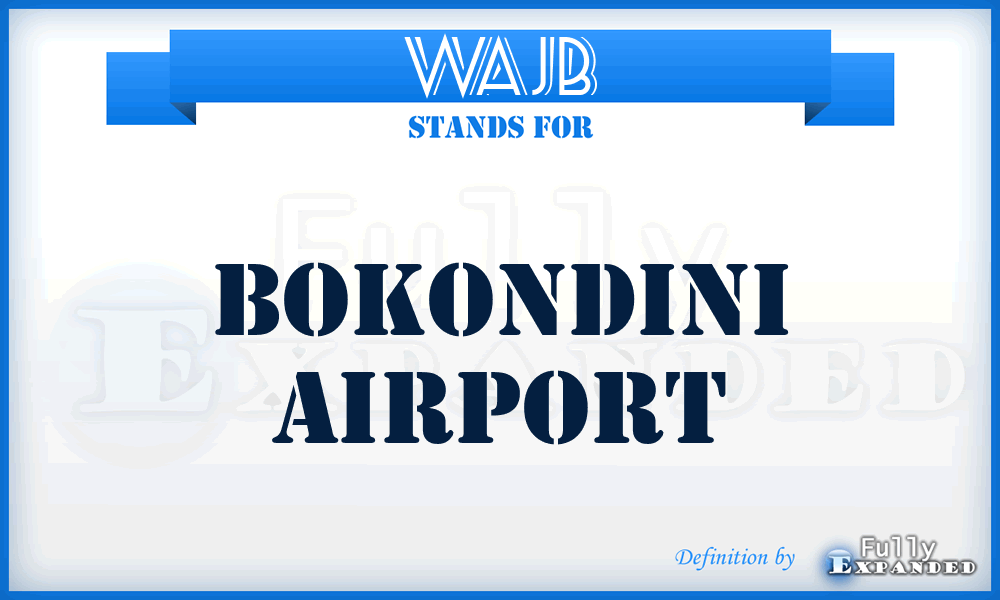 WAJB - Bokondini airport