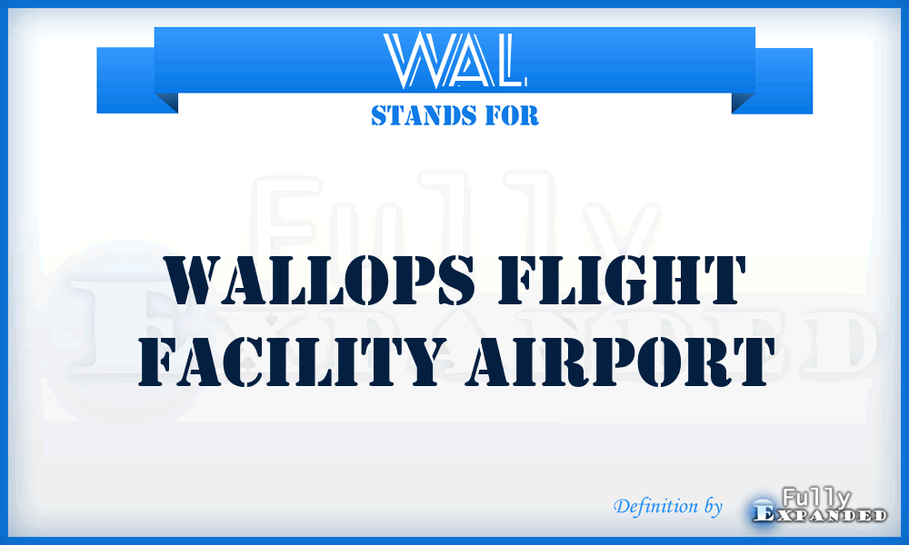 WAL - Wallops Flight Facility airport