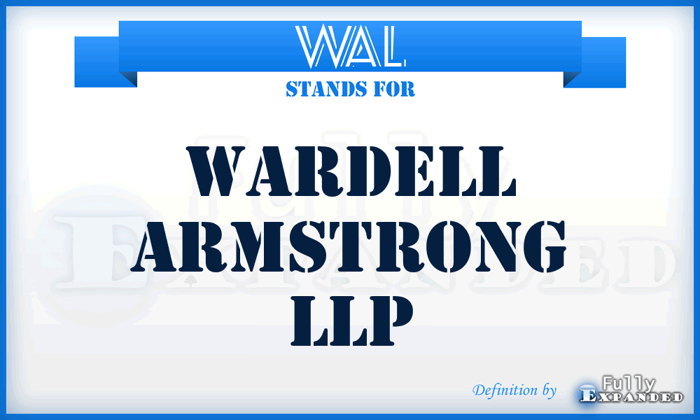 WAL - Wardell Armstrong LLP