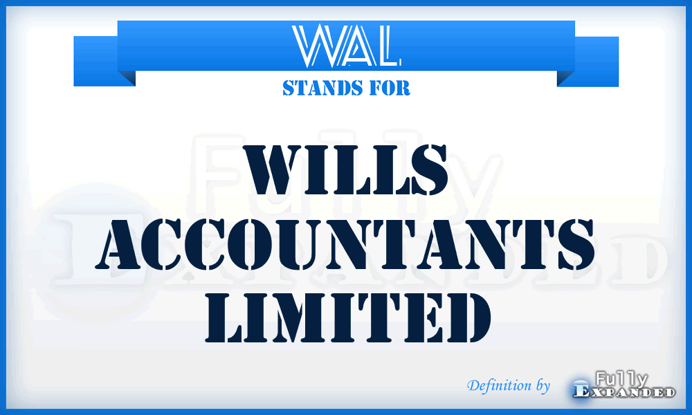 WAL - Wills Accountants Limited