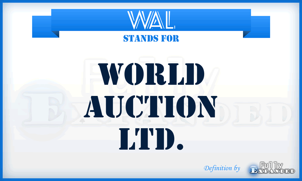WAL - World Auction Ltd.