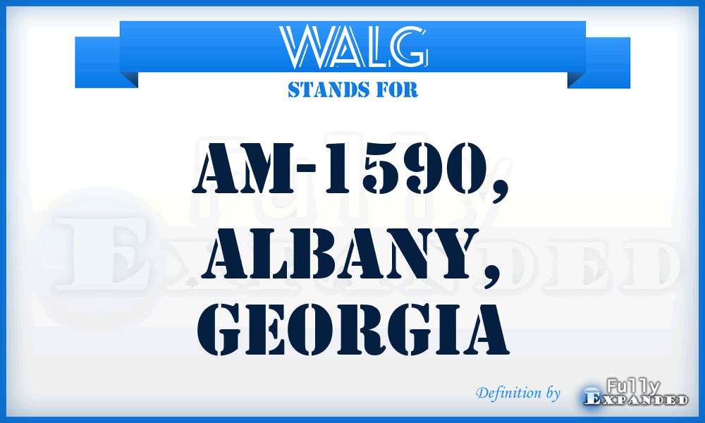 WALG - AM-1590, Albany, Georgia