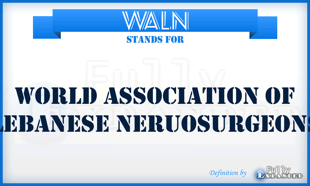 WALN - World Association of Lebanese Neruosurgeons