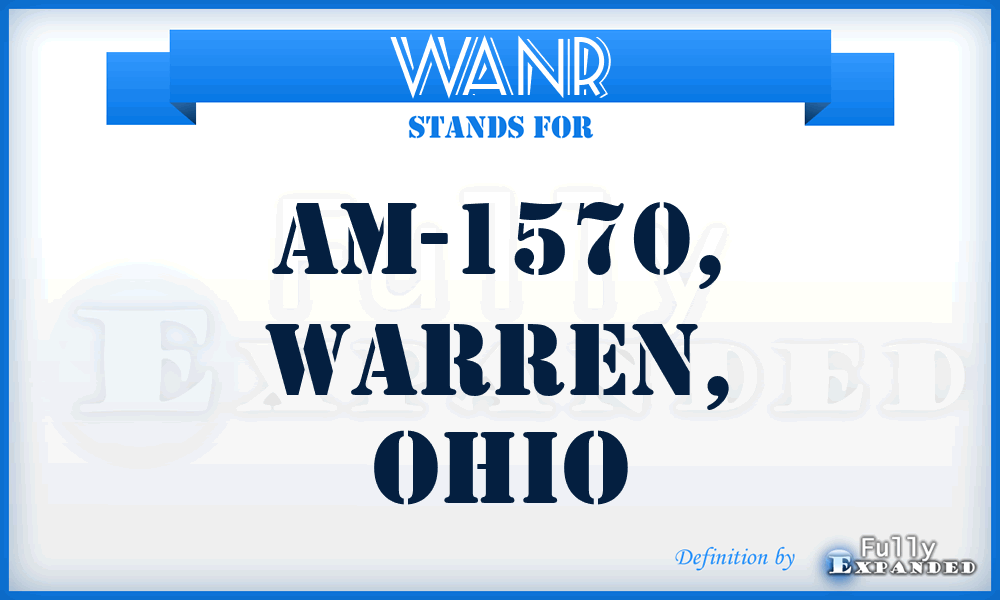 WANR - AM-1570, Warren, Ohio