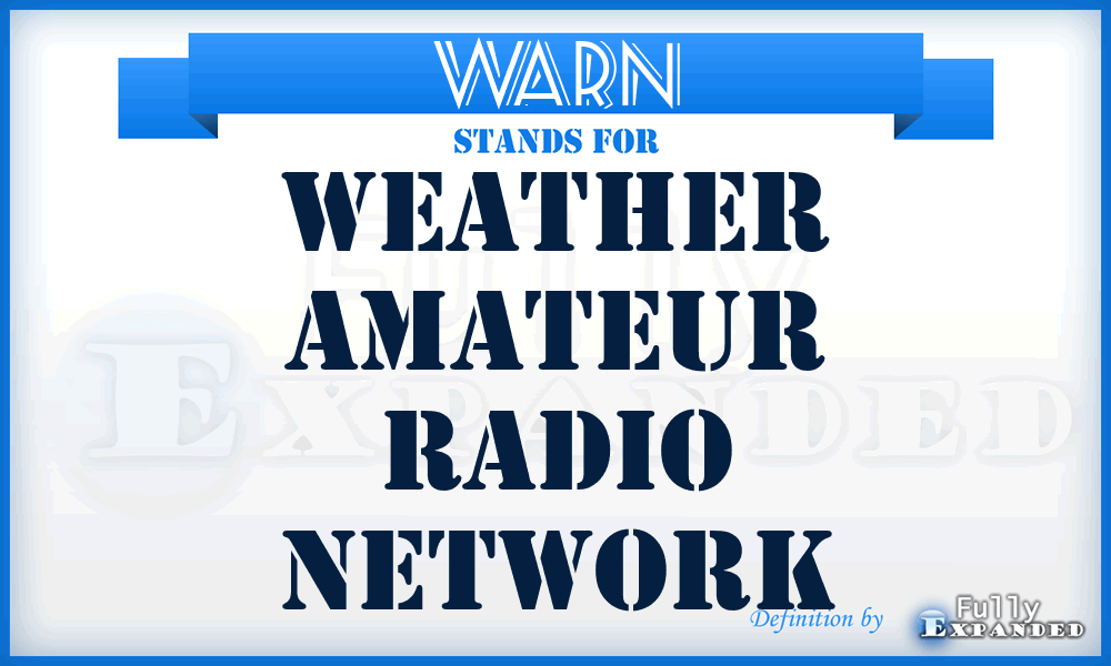 WARN - Weather Amateur Radio Network