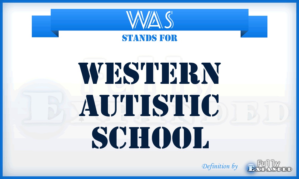 WAS - Western Autistic School