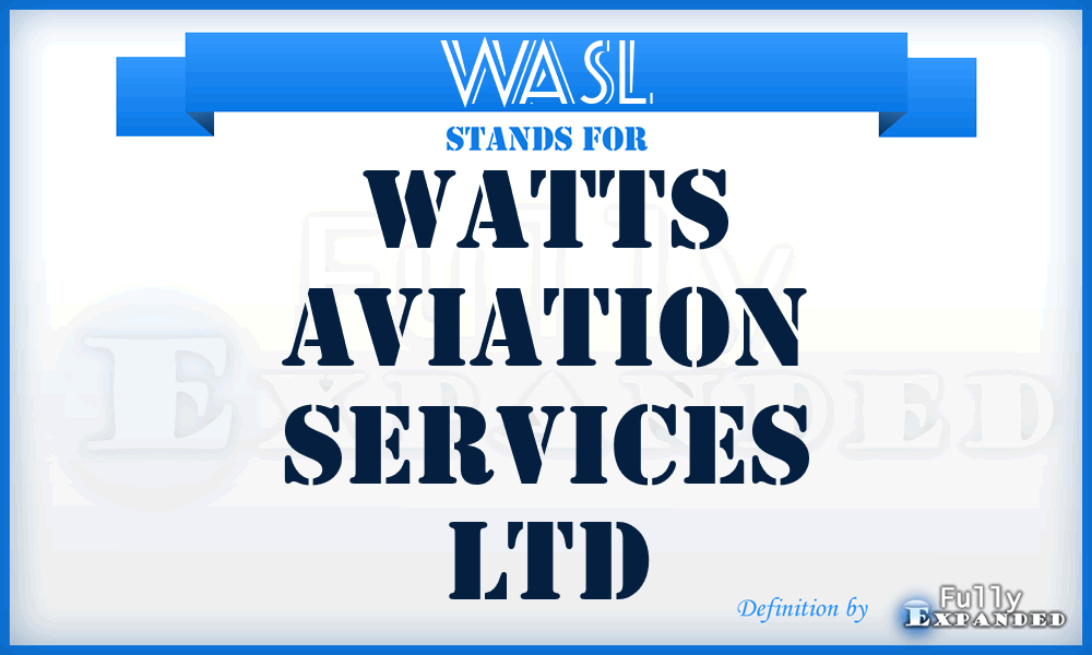 WASL - Watts Aviation Services Ltd