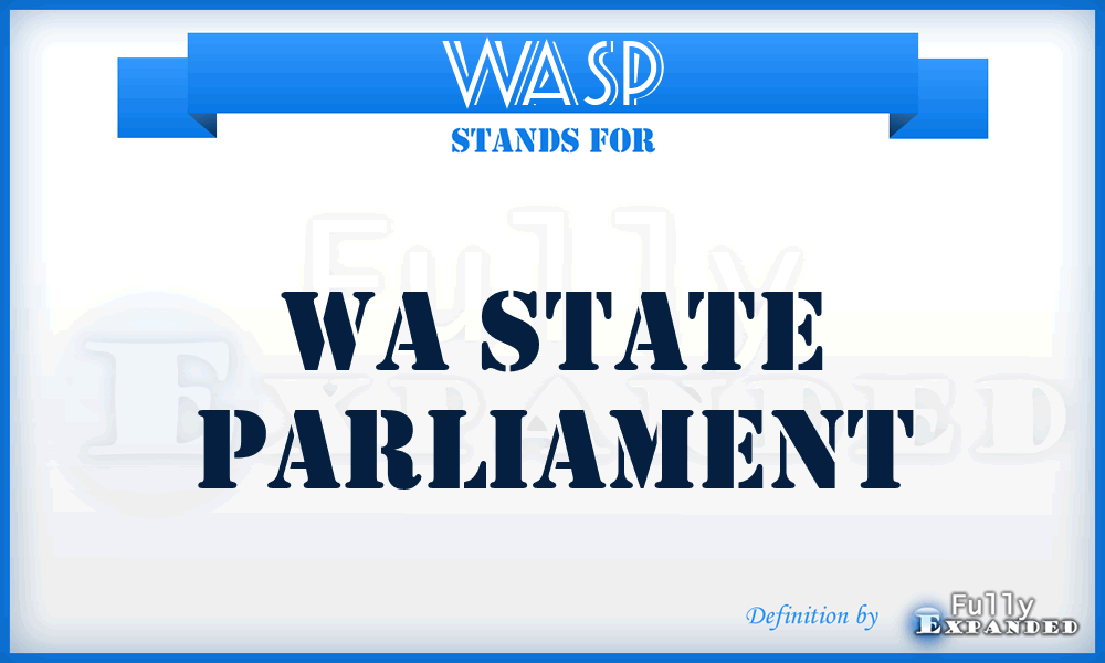WASP - WA State Parliament