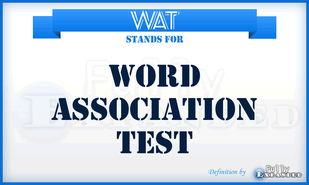 WAT - Word Association Test