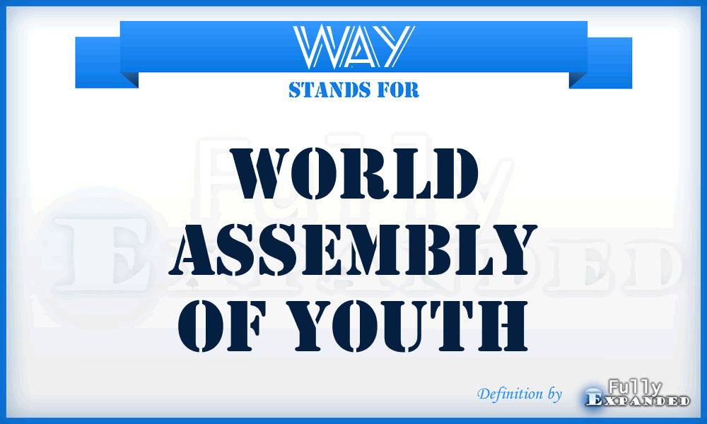 WAY - World Assembly of Youth