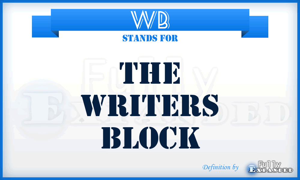 WB - The Writers Block